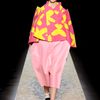 Comme Des Garçons Fall 2012 Felt CutOut Cropped Pants  in Pink - Lyst