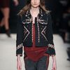 Isabel Marant Fall 2012 TwoTone Suede Cropped Pants  in Blue - Lyst