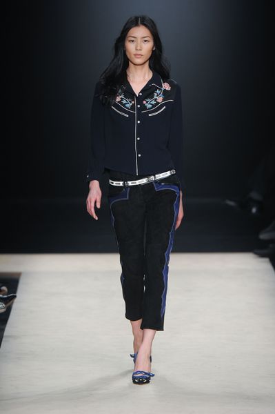 Isabel Marant Fall 2012 Heeled PointToe Pumps in Black and Blue in Blue - Lyst