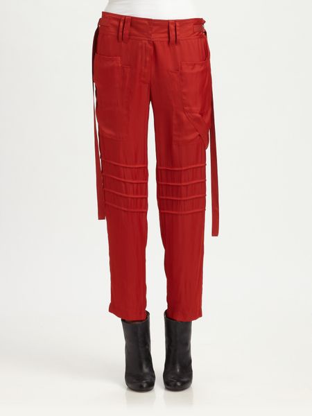 Kimberly Ovitz Shima Pants in Red (rust) - Lyst