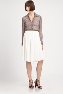 L'Agence Pleated Skirt - Lyst
