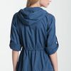 Michael By Michael Kors Cinch Waist Anorak in Blue (washed indigo) - Lyst