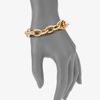 Michael Kors Logo Lock Chain Link Bracelet/goldtone in Gold - Lyst
