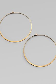 Michael Kors Thin Hoop Earrings/goldtone - Lyst
