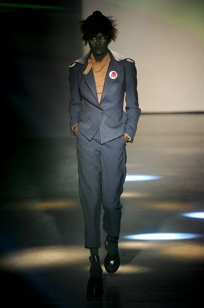 Vivienne Westwood Fall 2012 Gray Cropped Formal Pants in Gray - Lyst