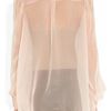 Alexander Mcqueen SilkChiffon PussyBow Blouse in Pink (blush) - Lyst