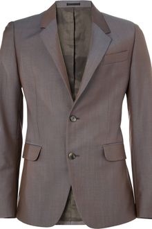 Alexander McQueen Two Tone Slimfit Wool Blend Suit Jacket - Lyst