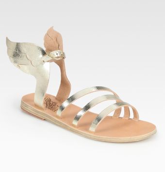 Ancient Greek Sandals Ikaria Metallic Leather Wing Sandals - Lyst