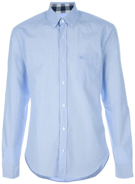 Burberry Brit Classic Shirt in Blue for Men - Lyst