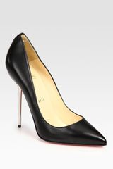 Christian Louboutin Leather Point Toe Pumps