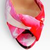 Christian Louboutin Floralprint Peep Toe Platform Pumps in Pink - Lyst