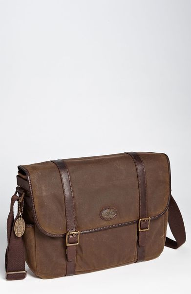 Fossil Estate Messenger Bag in Brown for Men (olive) | Lyst