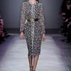 Giambattista Valli Fall 2012 Wool Blend ThickKnit Cardigan Dress  in Black (black, grey, white) - Lyst