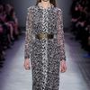 Giambattista Valli Fall 2012 Wool Blend ThickKnit Cardigan Dress  in Black (black, grey, white) - Lyst