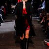 Givenchy Fall 2012 Black Long Coat With Short Sleeves & Leather Piping in Black - Lyst