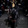 Givenchy Fall 2012 Black Pleated Leather Skirt Belted At The High Waist in Black - Lyst