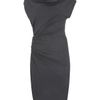 Helmut Lang Steel Drape Side Asymmetric Dress in Gray (steel) - Lyst