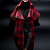 John Galliano Fall 2012 Two Toned Sleeveless Coat With Oversized Collar in Black - Lyst