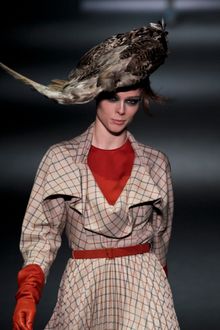 John Galliano Fall 2012 Brown Blouse - Lyst