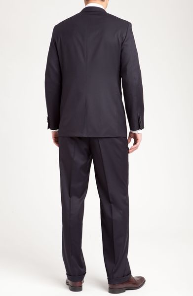 John W. NordstromÂ® Travel Wool Suit in Blue for Men (navy)