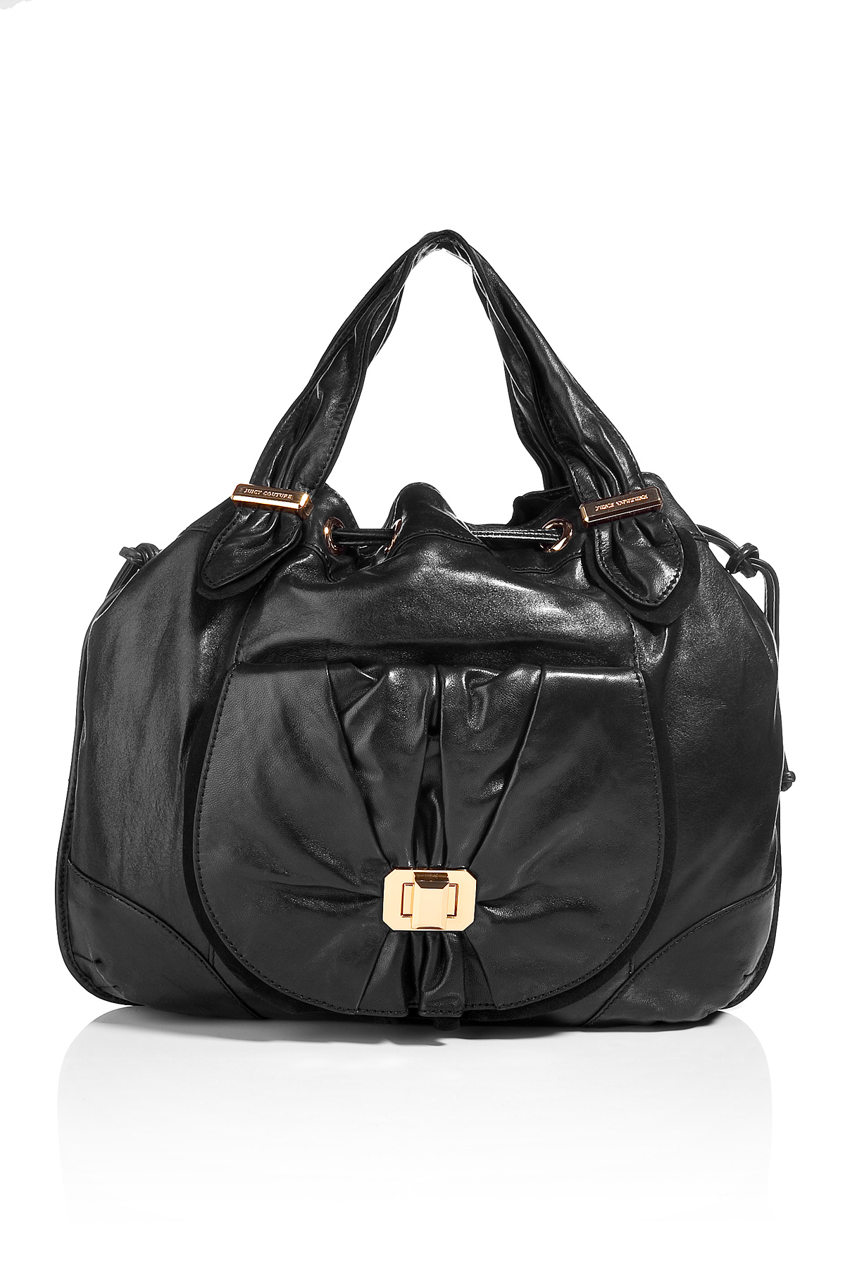 Juicy Couture Black New Freestyle Leather Tote Bag in Black Lyst