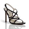Kors By Michael Kors Black Albury Smooth Calf Leather Sandals in Black - Lyst