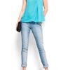 Mango Sheer Top in Blue (a1) - Lyst