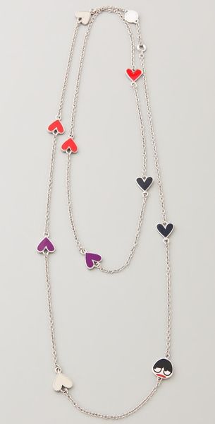 Marc By Marc Jacobs Miss Marc Doublewrap Necklace in Silver (argento) - Lyst