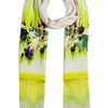 Matthew Williamson Bone Tokyo Faze Fringe Silk Scarf in Green (bone) - Lyst