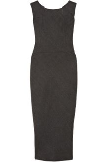 Narciso Rodriguez Open-back Silk-blend and Linen Shift Dress - Lyst