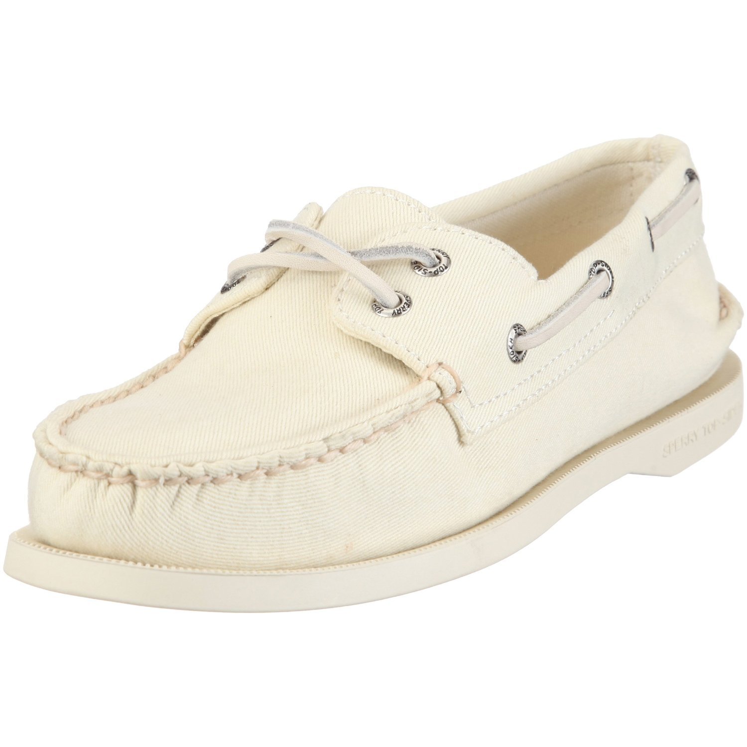 Sperry Topsider Womens Ao Boat Shoe in White (white canvas) Lyst
