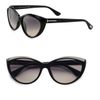Tom Ford Classic Plastic Cateye Sunglasses in Black - Lyst