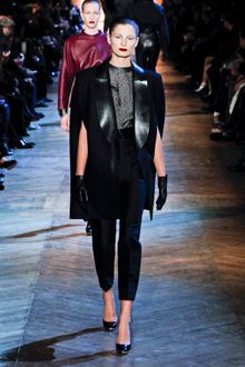 Yves Saint Laurent Fall 2012 Black Leather Gloves - Lyst