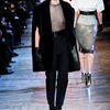 Yves Saint Laurent Fall 2012 Black Fur Trimmed Cape Coat in Black - Lyst