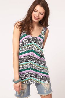ASOS Collection Asos Tunic in Zebra Ikat - Lyst