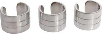 Asos Multipack Adjustable Engraved Band Rings - Lyst
