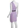 Bcbgmaxazria Lavender Mist Chiffon One Shoulder Dress in Purple - Lyst