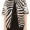 Giambattista Valli Reversible ZebraPrint Goat Hair Coat in Animal (zebra) - Lyst