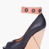 Lanvin Simple Puzzle Wedges in Black - Lyst