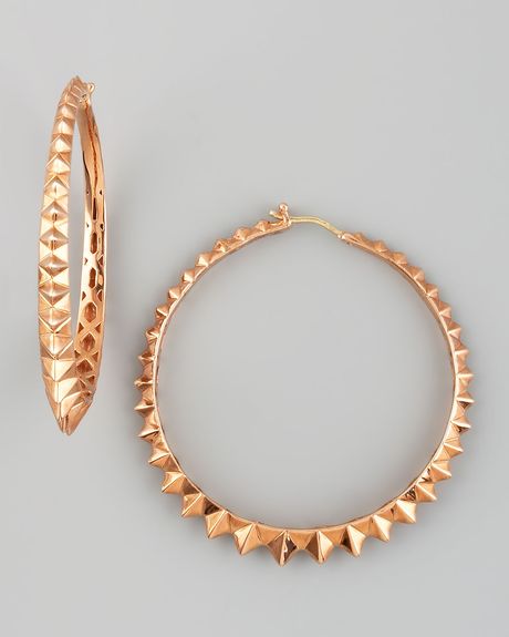 Stephen Webster Superstud Hoop Earrings, Rose Gold in Pink (rose gold) - Lyst