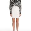 Alexander Wang Botanical Ombre Cropped Hoodie in Gray (grey scale) - Lyst