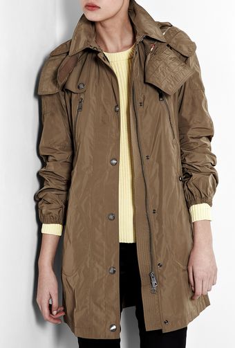 Burberry Brit Military Khaki Showerproof Jacket - Lyst