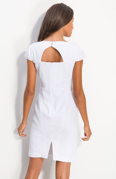 calvin klein cap sleeve gown