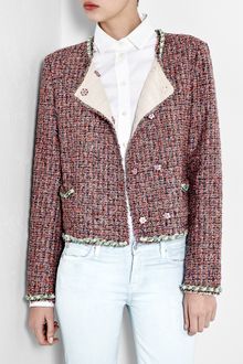 D&G Chain Trim Bright Bouclé Jacket - Lyst