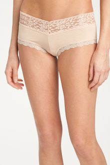 Hanky Panky Lace Trim Knit Boyshorts - Lyst