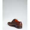 Mezlan Tobacco Ostrich Tapered Square Toe Derbies in Brown for Men (tobacco) - Lyst