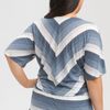 Olivia Moon Stripe Dolman Sleeve Top in Blue (grey stripe) - Lyst