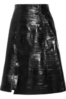 Proenza Schouler Button-front Eel A-line Skirt - Lyst