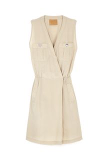 Steven Alan Onyx Wrap Dress Solid Cdc - Lyst