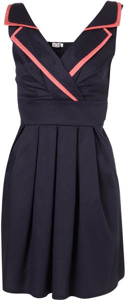 Topshop Spot Tie Back Dress By Wal G** - Lyst